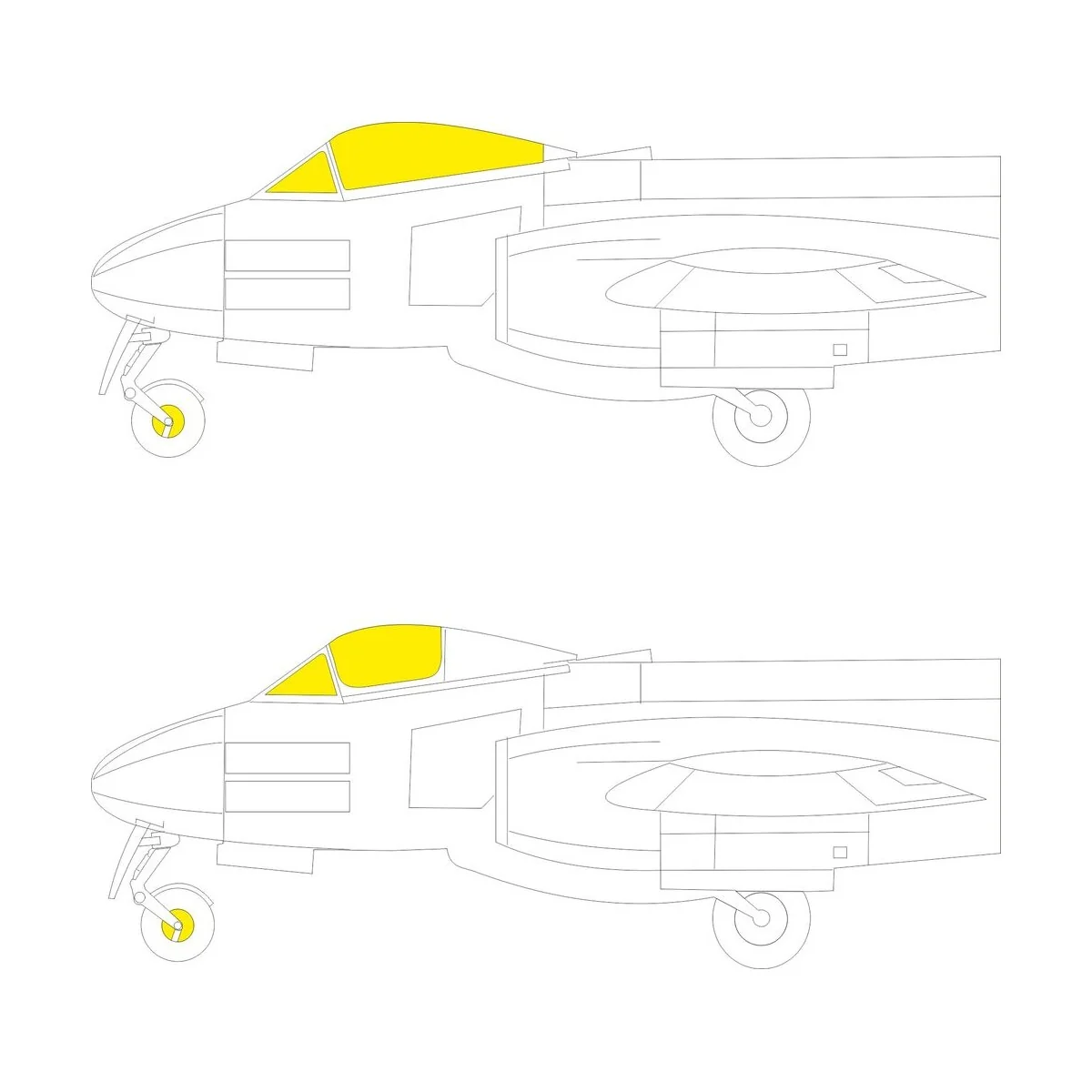 Meteor FR.9 AIRFIX - Eduard Accessories CX677