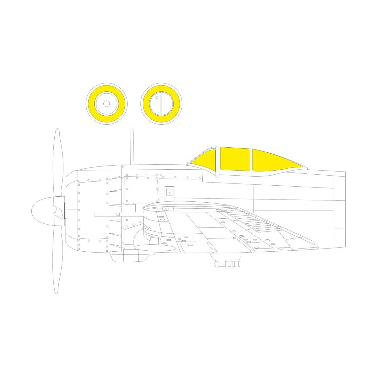 Ki-43-II ARMA HOBBY - Eduard Accessories CX685