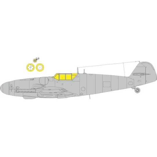 Bf 109G-6 classic canopy EDUARD, 1/72 - Eduard Accessories CX687