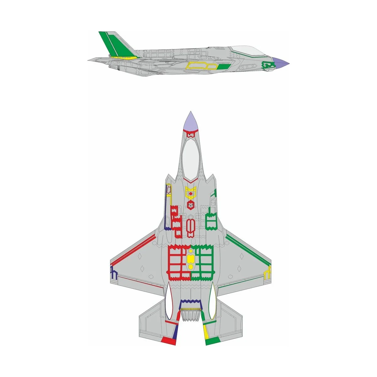 F-35A RAM coating early REVELL - Eduard Accessories CX693
