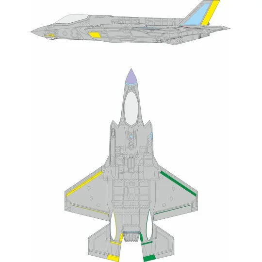 F-35A RAM coating late REVELL, 1/72 - Eduard Accessories CX694