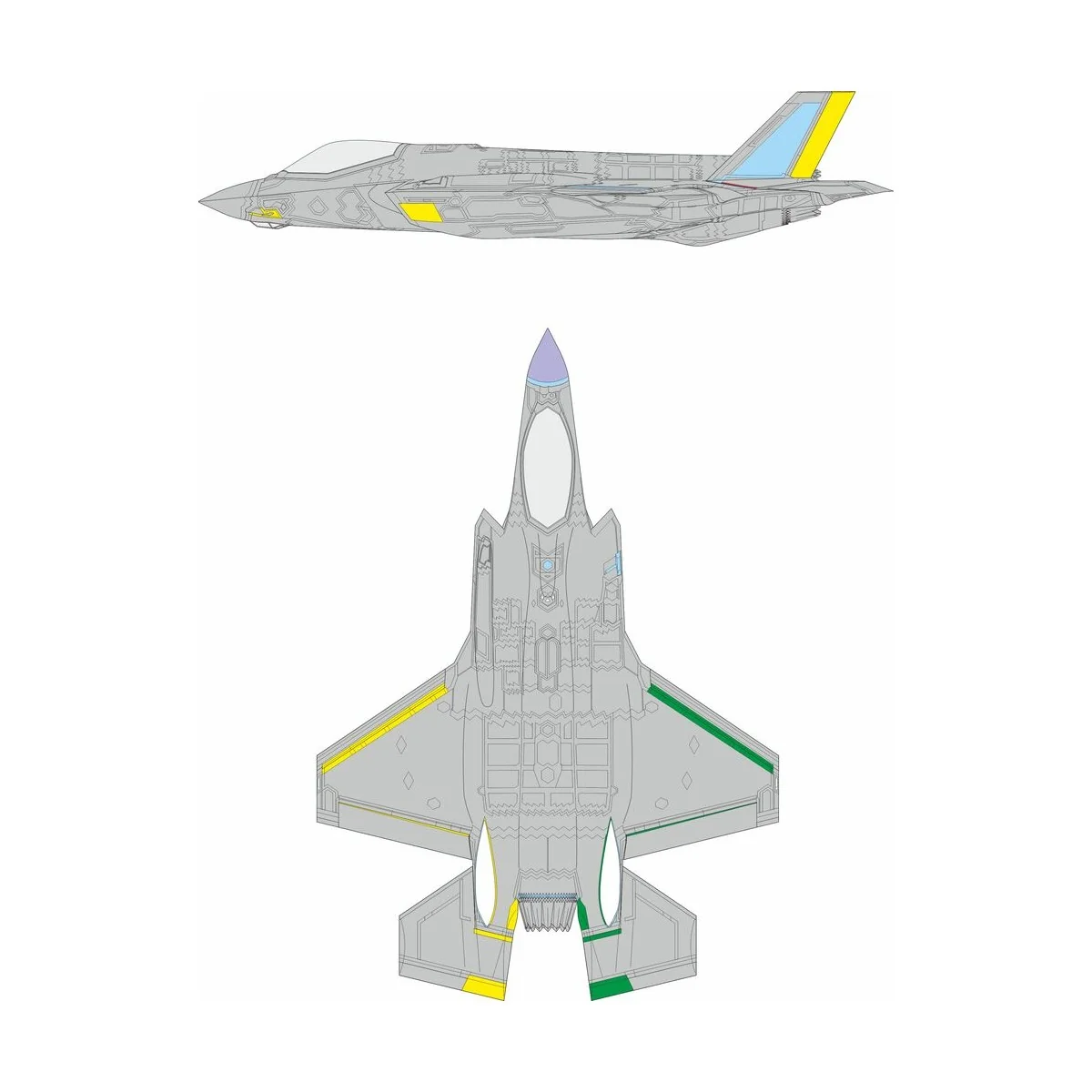F-35A RAM coating late REVELL - Eduard Accessories CX694