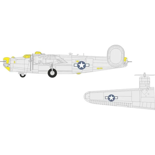B-24J US national insignia  HASEGAWA - Eduard Accessories CX696