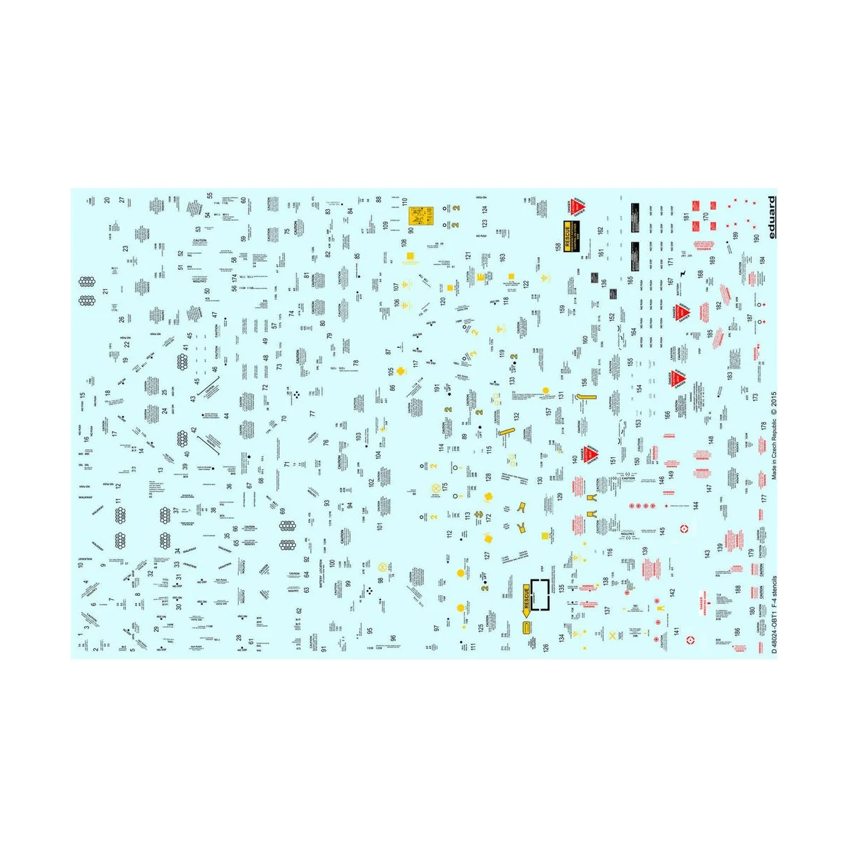 F-4 stencils, 1/48 - Eduard Accessories D48024