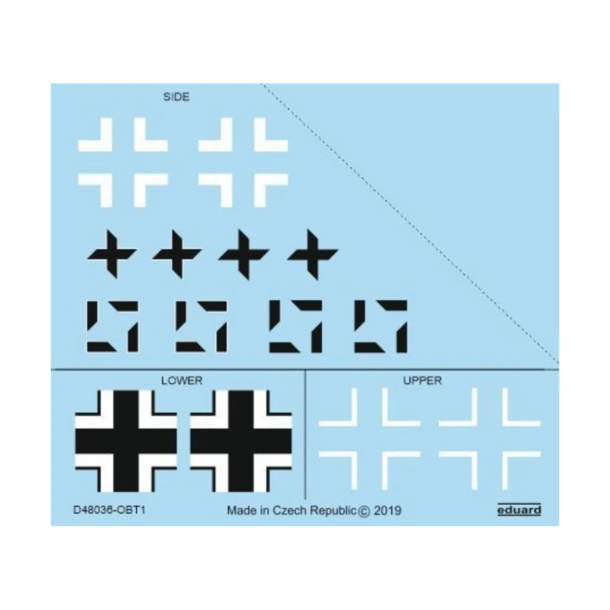 Fw 190A-8/R2 national insignia for Eduard, 1/48 - Eduard Accessorie... Fw 190A-8/R2 national insignia for Eduard, 1/48 - Eduard Accessorie...
