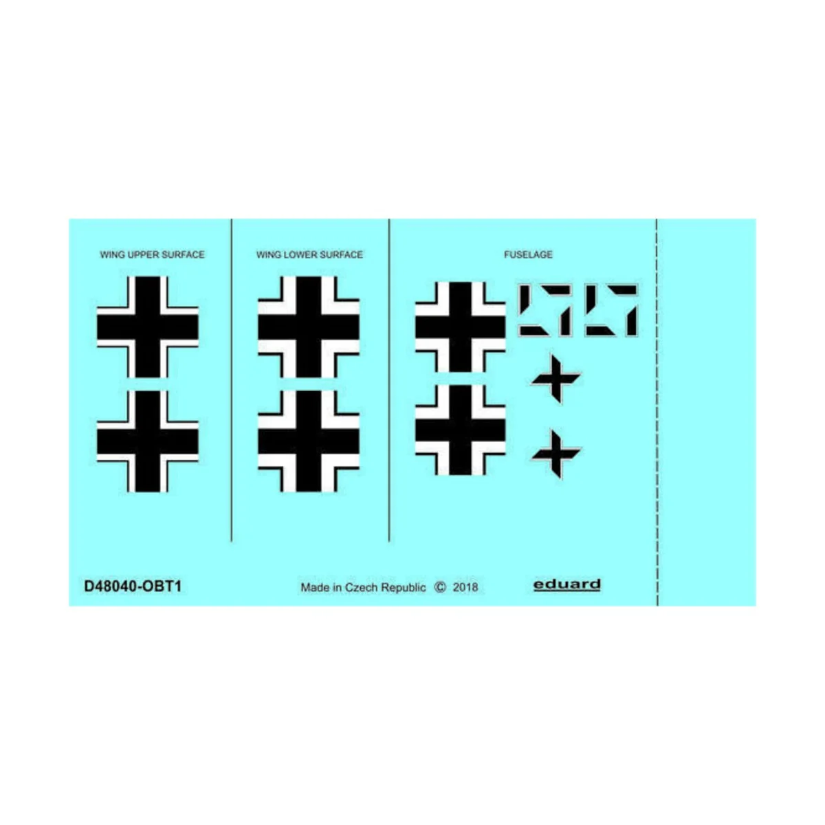 Fw 190A-2 national insignia for Eduard, 1/48 - Eduard Accessories D...