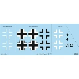 Bf 109G-10 Erla national insignia for Eduard - Eduard Accessories D...