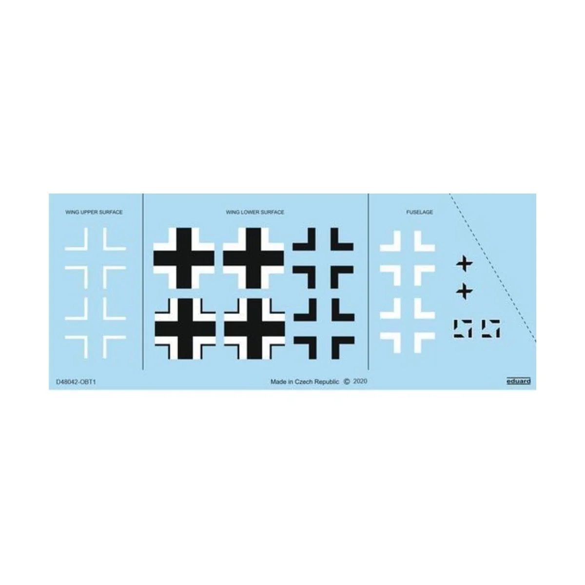 Bf 109G-10 Erla national insignia for Eduard - Eduard Accessories D...