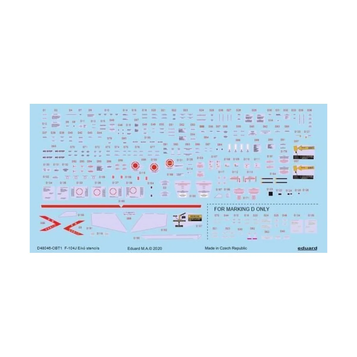 F-104J Eiko stencils f. Eduard/Hasegawa - Eduard Accessories D48046