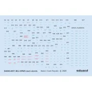 MiG-19 stencils Czech for Eduard - Eduard Accessories D48065