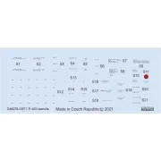 P-40N stencils 1/48 for HASEGAWA, 1/48 - Eduard Accessories D48076