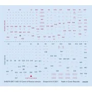 MiG-15 Czech & Russian stencils 1/48 for BRONCO, 1/48 - Eduard Acce...
