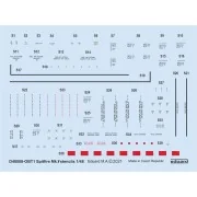 Spitfire Mk.V stencils 1/48 for EDUARD, 1/48 - Eduard Accessories D...