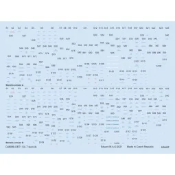 Su-7 stencils 1/48 for OEZ/SMR, 1/48 - Eduard Accessories D48089