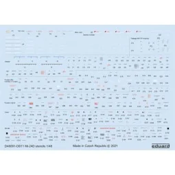 Mi-24D stencils for ZVEZDA, 1/48 - Eduard Accessories D48091