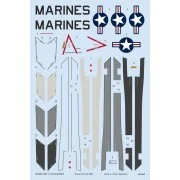 F-4B MARINES for TAMIYA, 1/48 - Eduard Accessories D48095 F-4B MARINES for TAMIYA, 1/48 - Eduard Accessories D48095