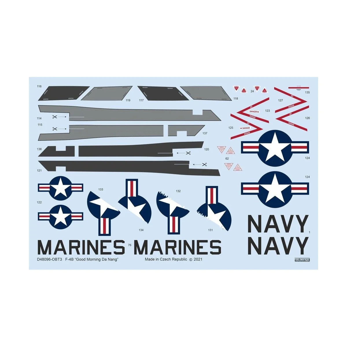 F-4B Good Morning Da Nang for TAMIYA, 1/48 - Eduard Accessories D48096