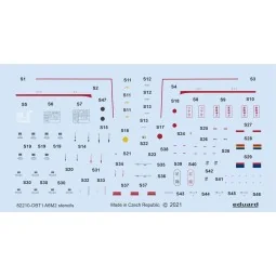 A6M2 stencils 1/48 EDUARD - Eduard Accessories D48098