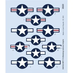 F-6 Mustang national insignia for EDUARD, 1/48 - Eduard Accessories...