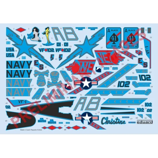 F-14A Desert Storm, 1/48 - Eduard Accessories D48104