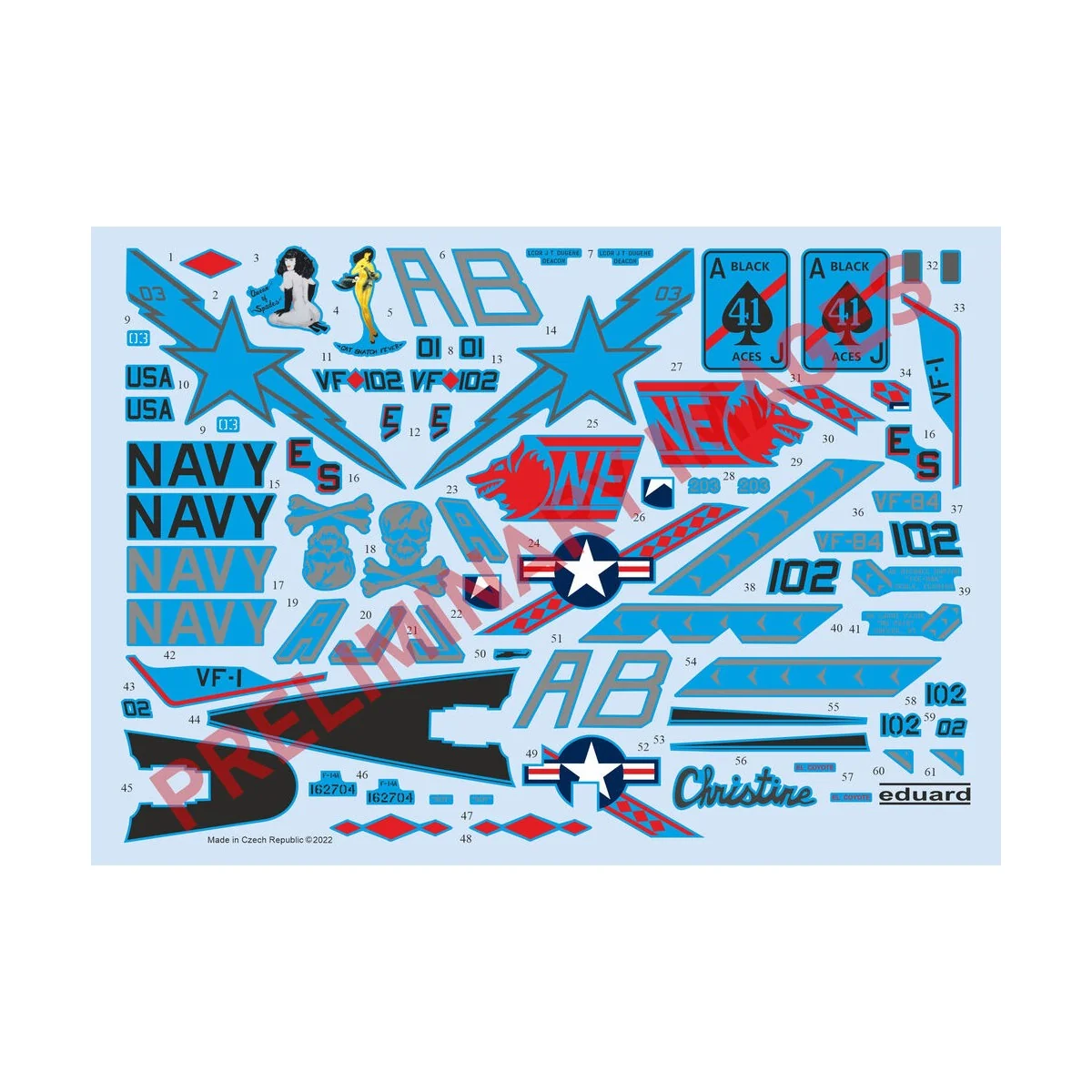 F-14A Desert Storm 1/48 - Eduard Accessories D48104