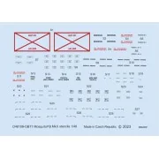 Mosquito FB Mk.II stencils 1/48 for TAMIYA - Eduard Accessories D48109