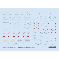 B-25J stencils 1/48 HKM, 1/48 - Eduard Accessories D48110
