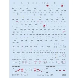 F-104A/C stencils 1/48 KINETIC - Eduard Accessories D48115