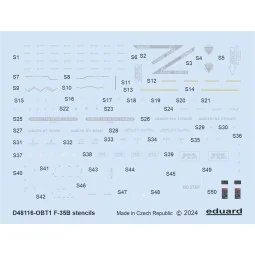 F-35B stencils 1/48 - Eduard Accessories D48116