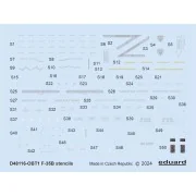 F-35B stencils, 1/48 - Eduard Accessories D48116 F-35B stencils, 1/48 - Eduard Accessories D48116
