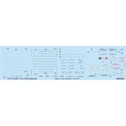 Fw 190A stencils for Eduard, 1/72 - Eduard Accessories D72009