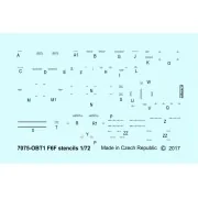 F6F stencils - Eduard Accessories D72014