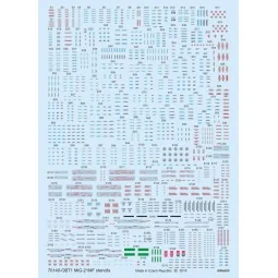 MiG-21MF stencils for Eduard, 1/72 - Eduard Accessories D72015