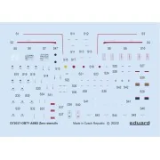 A6M2 stencils for TAMIYA/AIRFIX/HASEGAWA - Eduard Accessories D72037