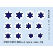 S-199 Israeli national insignia 1/72 - Eduard Accessories D72039