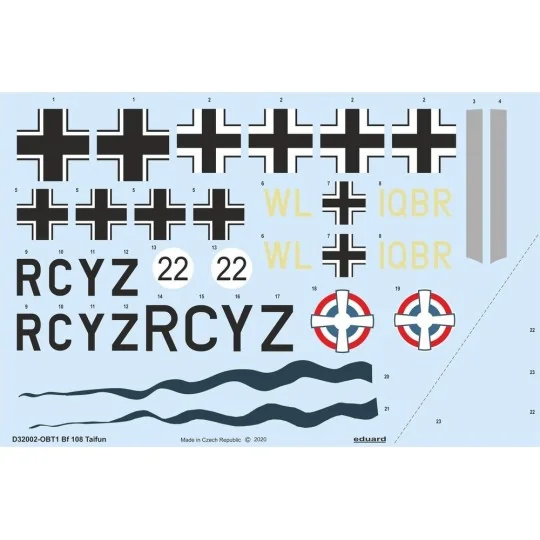 Bf 108 Taifun for Eduard - Eduard Accessories D32002