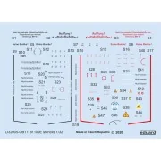 Bf 109E stencils for Eduard - Eduard Accessories D32005