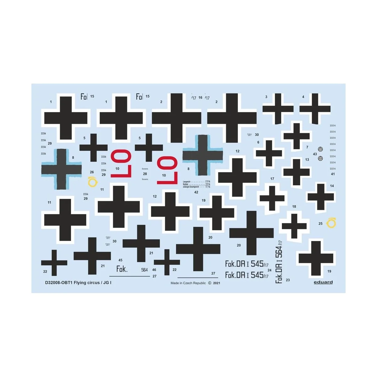 Flying circus / JG I 1/32 for MENG, 1/32 - Eduard Accessories D32008