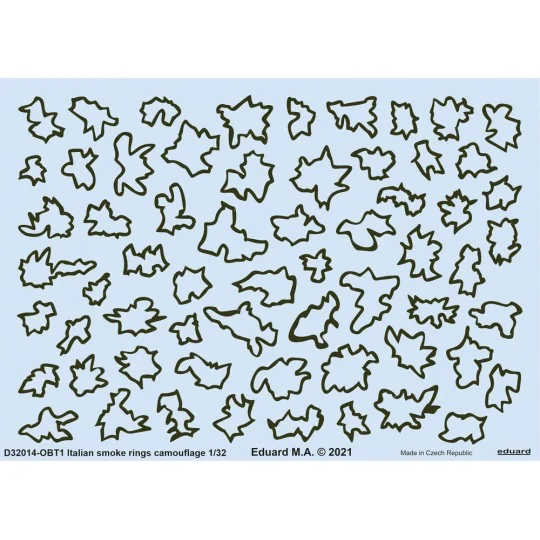 Italian smoke rings camouflage 1/32 - Eduard Accessories D32014