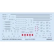 Spitfire Mk.IX stencils for TAMIYA/REVELL - Eduard Accessories D32016