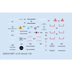 Ju 87 stencils for HASEGAWA/TRUMPETER/REVELL, 1/32 - Eduard Accesso...