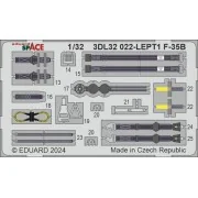 F-35A stencils, 1/32 - Eduard Accessories D32022