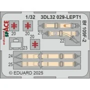 Bf 109F-2 SPACE HOBBY 2000 / HASEGAWA - Eduard Accessories 3DL32029