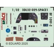 Bf 109F-2 SPACE HOBBY 2000 / HASEGAWA - Eduard Accessories 3DL32029