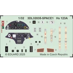 Hs 123A SPACE 1/32 for ICM - Eduard Accessories 3DL32035