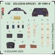 Bf 109K-4 SPACE 1/32 for Kotare, 1/32 - Eduard Accessories 3DL32036
