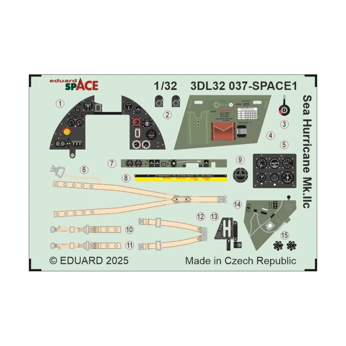 Sea Hurricane Mk.IIc SPACE for Revell, 1/32 - Eduard Accessories 3D...