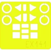 MC 202 Folgore EX141, 1/48 - Eduard Accessories EX141