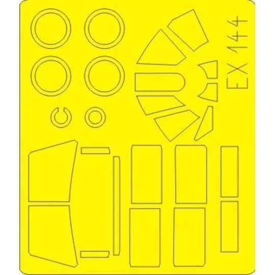 Curtiss P-40 N Warhawk - Eduard Accessories EX144