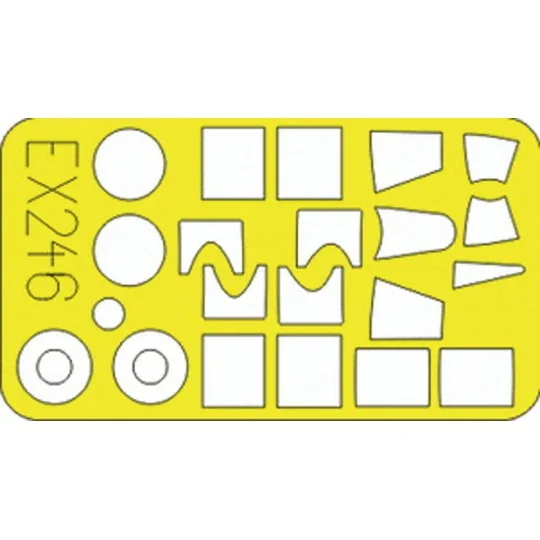 F4F-4 Wildcat für Hobby Boss Bausatz - Eduard Accessories EX246